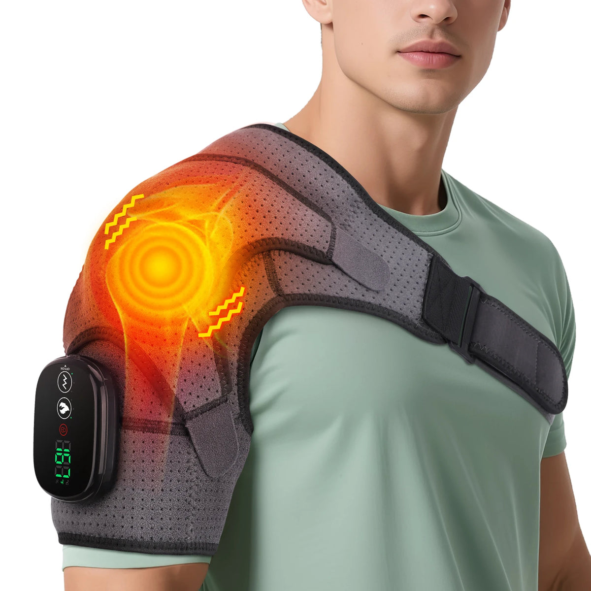 Hailicare Heated Shoulder Massage Machine With Vibration Therapy