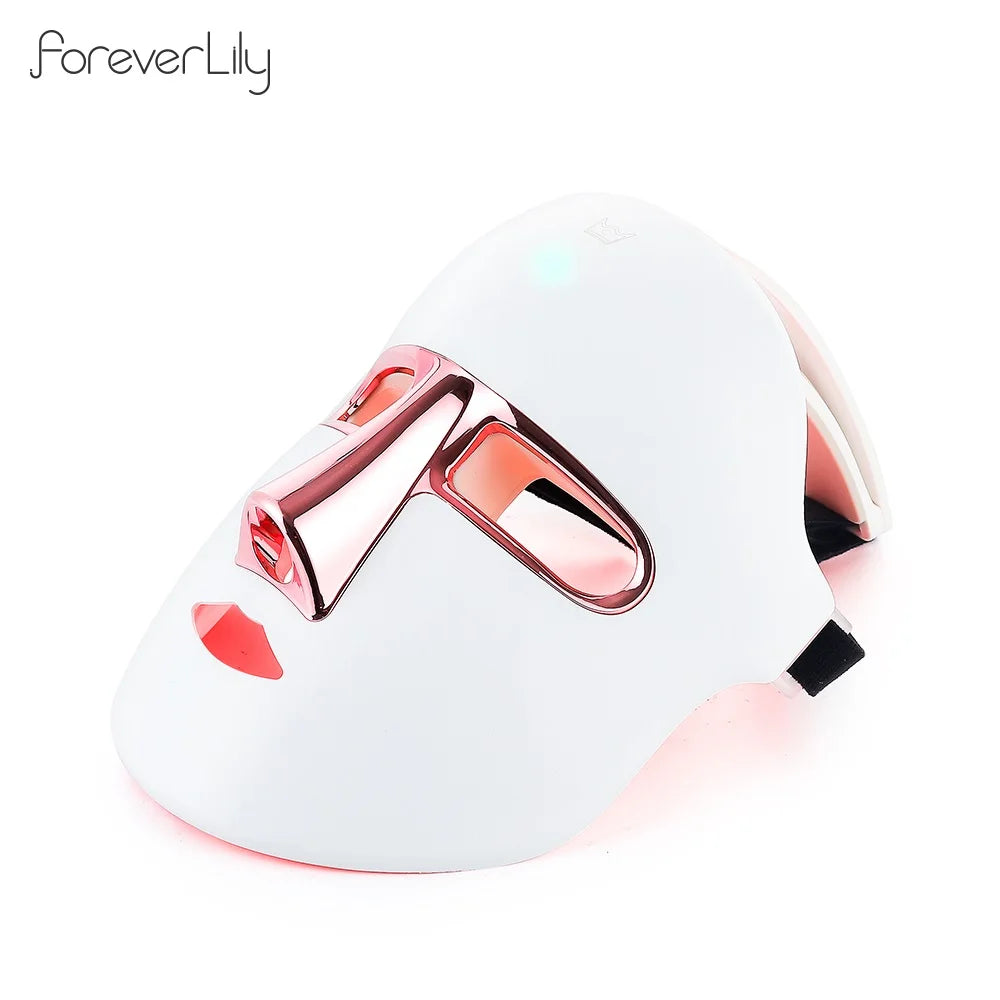 Foreverlily Wireless Led Photon Face Mask Skin Rejuvenation Therapy