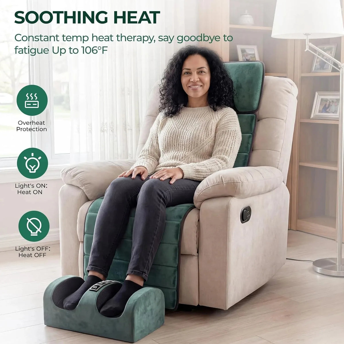 deep tissue vibration massage pad