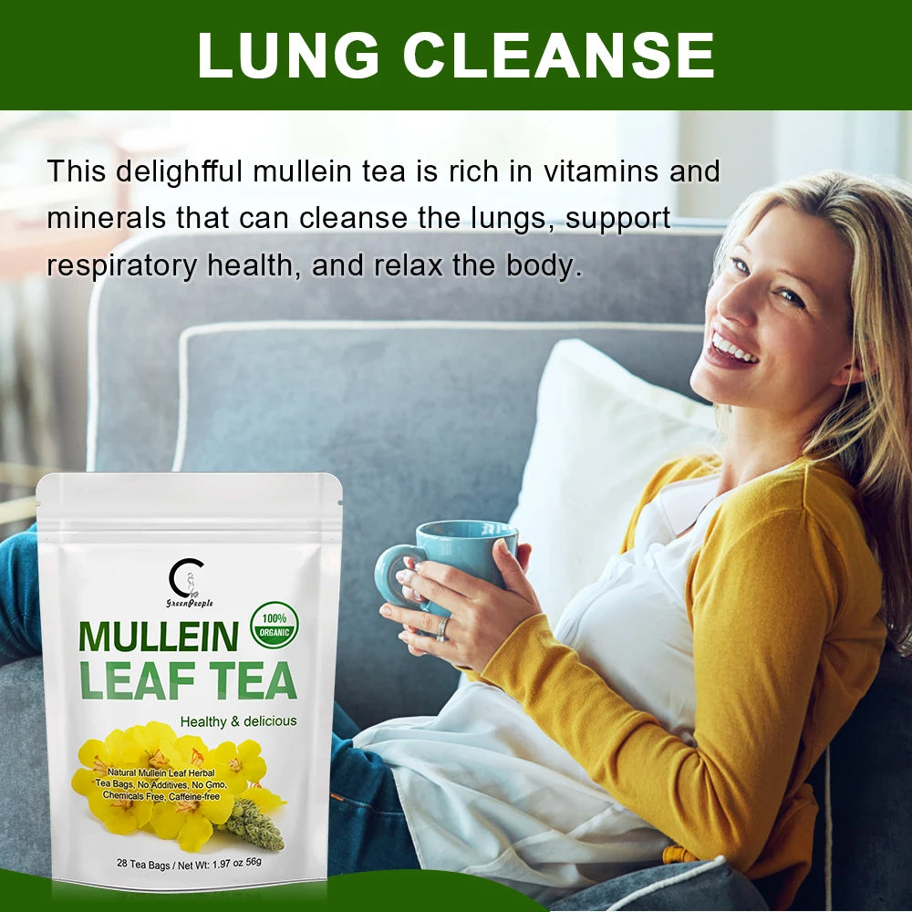 Minch Herbal Mullein Leaf Drink For Lung Cleansing And Cough Relief