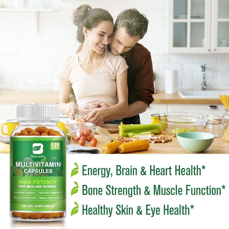 Beworths Multivitamin Capsules With Vitamins And Minerals For Immune Support