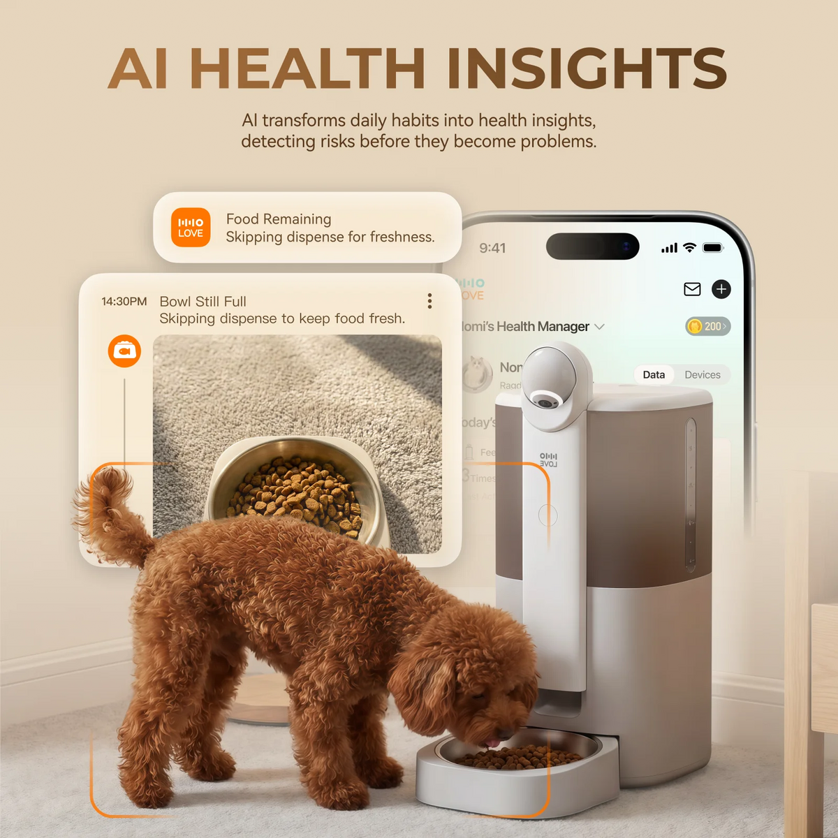 HHOLOVE Smart Automatic Pet Feeder With Camera And App Control