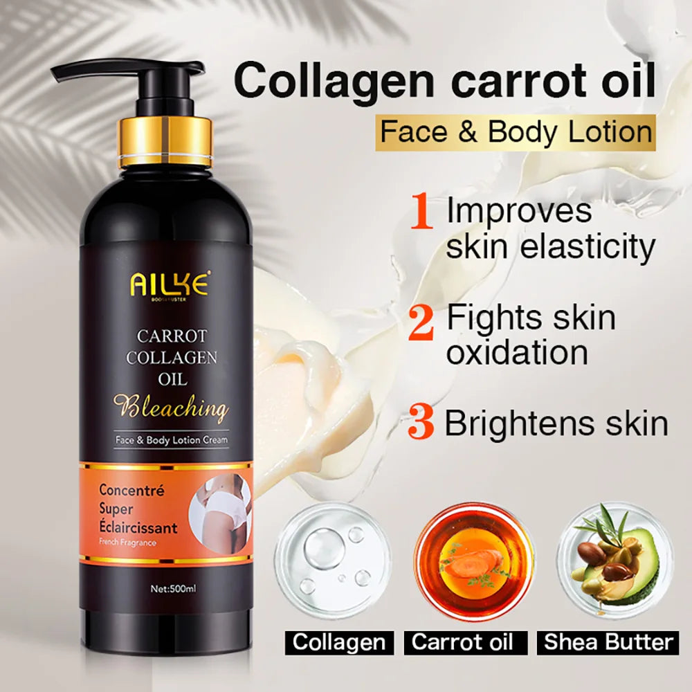 AILKE Skin Whitening Face And Body Serum With Organic Collagen
