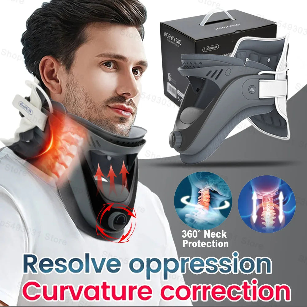 Adjustable Cervical Neck Traction Device For Home Spinal Support