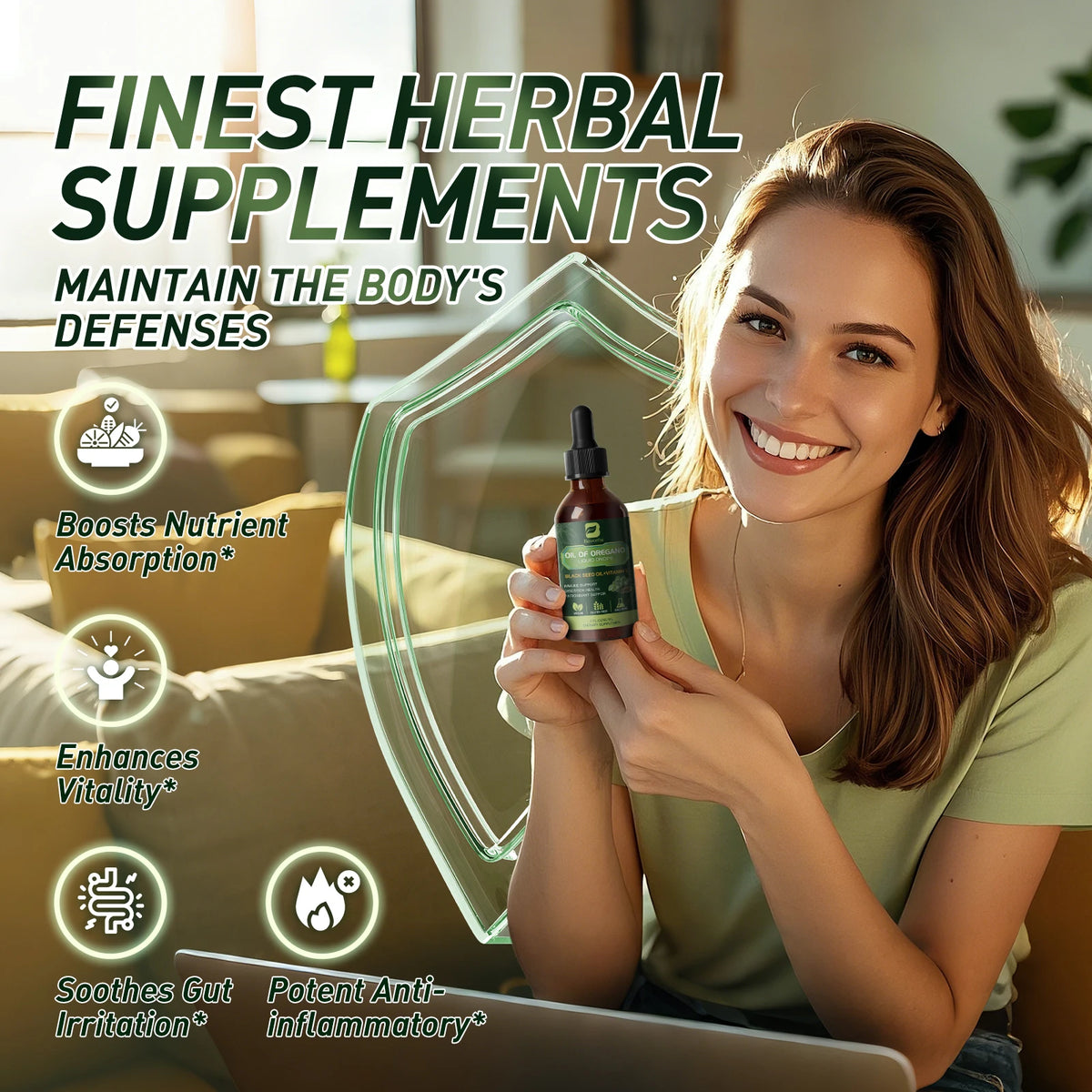 Beworths Oregano Oil Supplement With Black Seed And Vitamin E