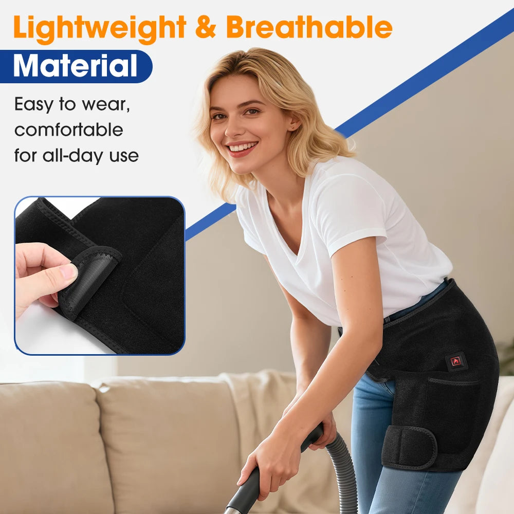 Hailicare USB Heated Hip Support Brace Far Infrared Wrap