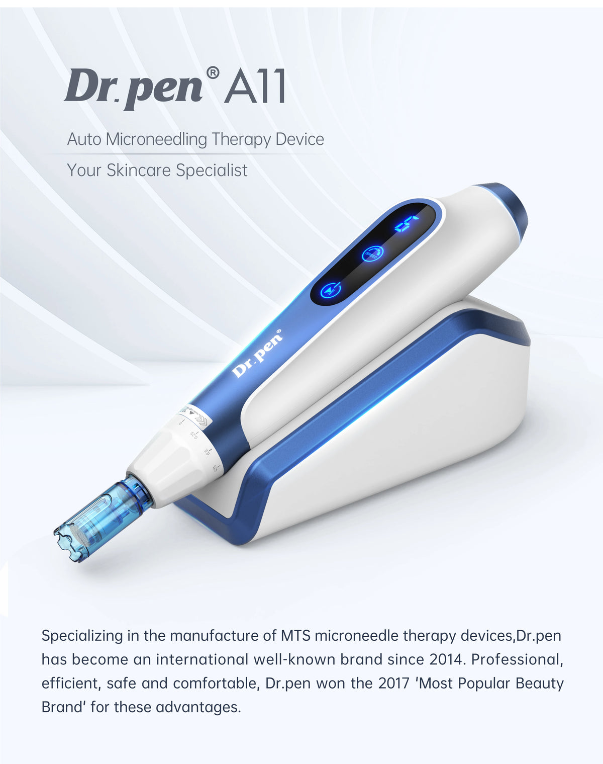 Dr. Pen A11 Microneedling Derma Pen With Two Replacement Cartridges