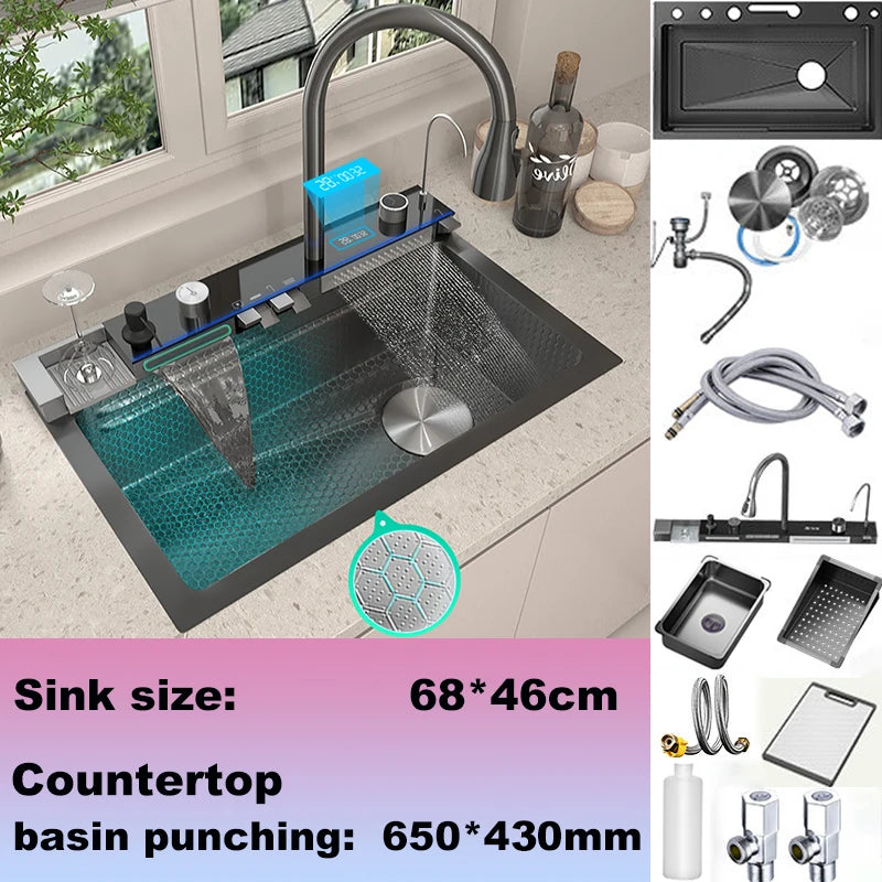 BusySink Modern Stainless Steel Multifunctional Kitchen Sink