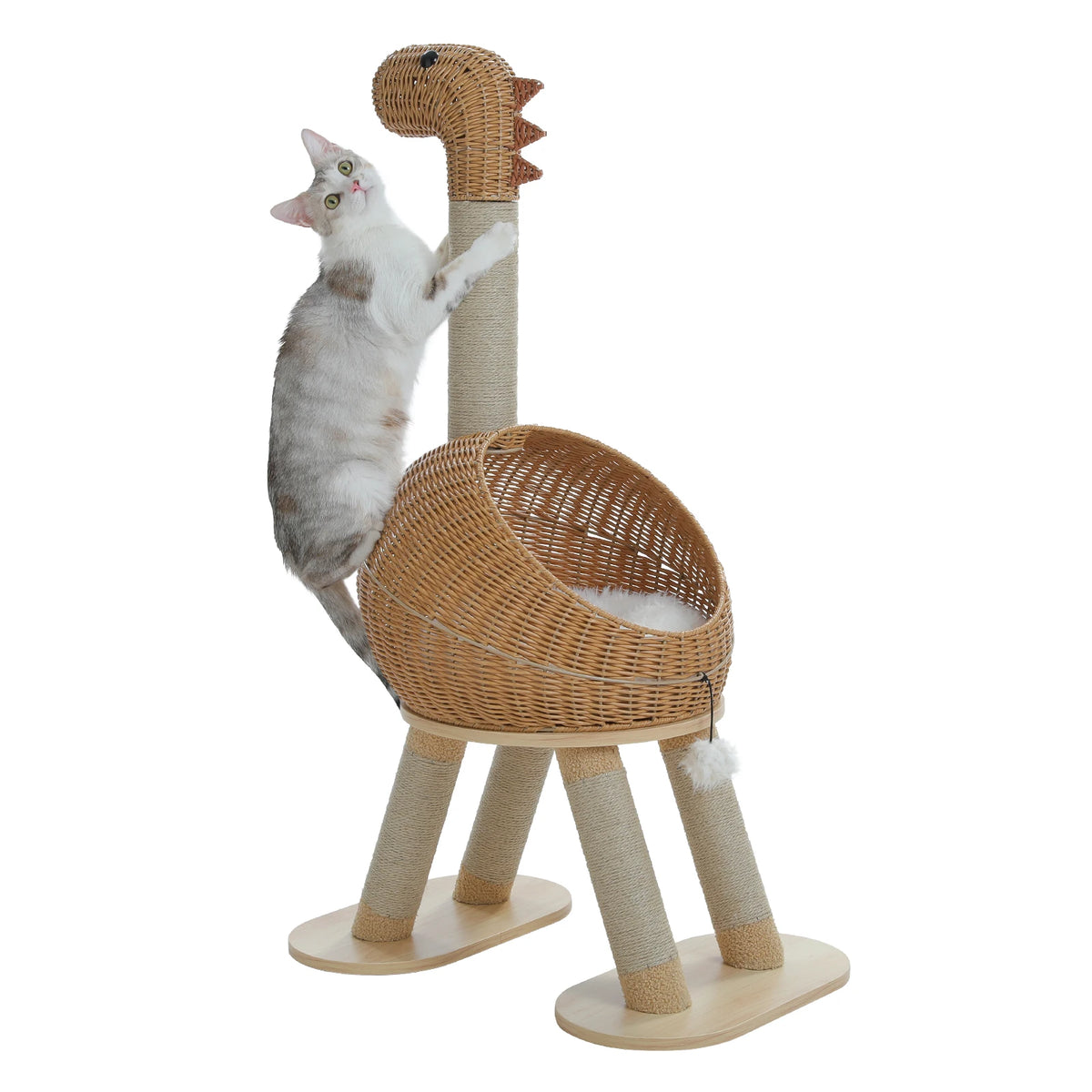 PAWZ Road Dinosaur Cat Tree Sisal Scratching Post Condo