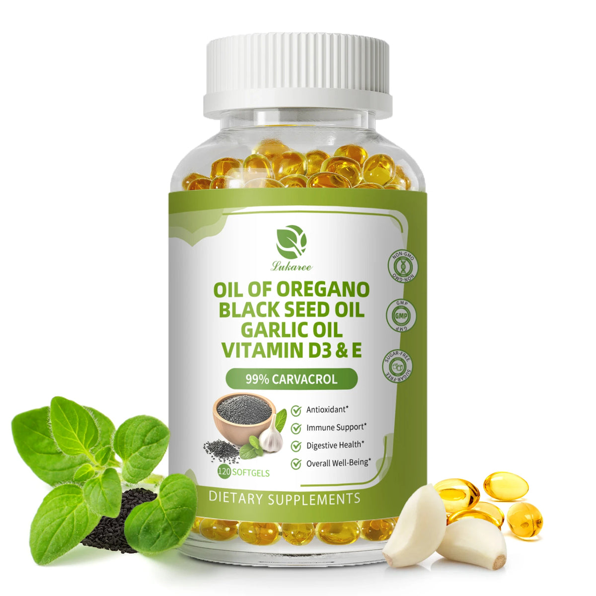 Beworths Oregano Oil Capsules With Black Seed For Immune Support