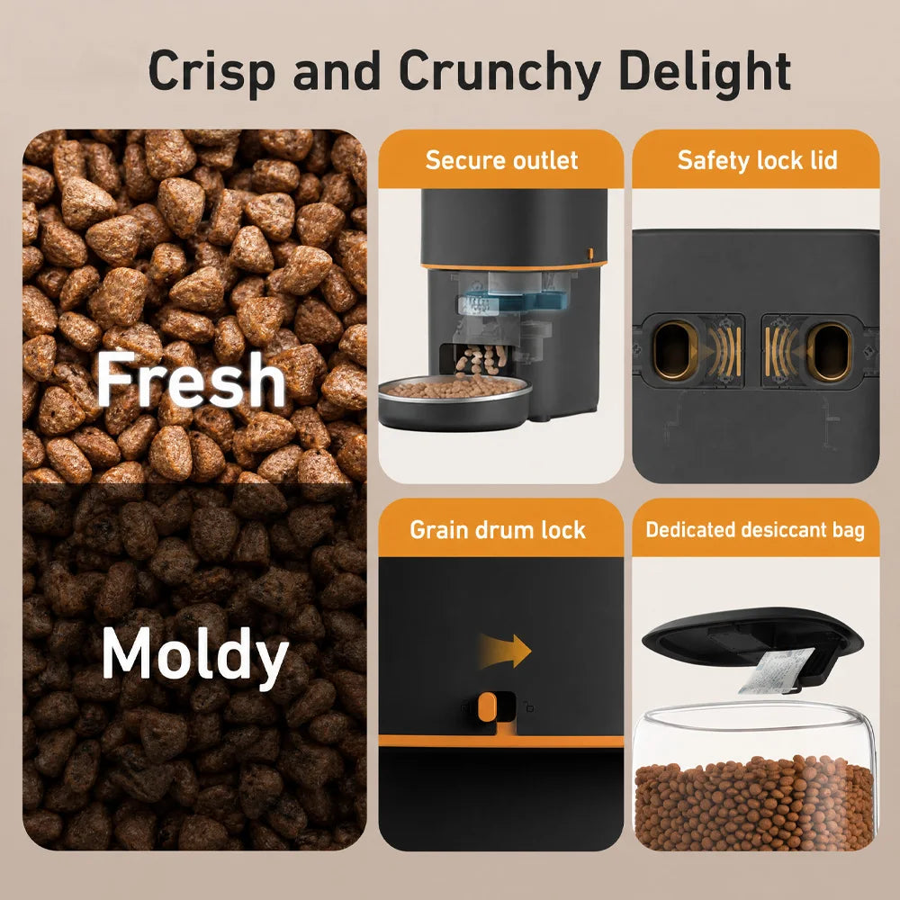 Nityers Automatic Cat Feeder With Voice Recorder And Timer