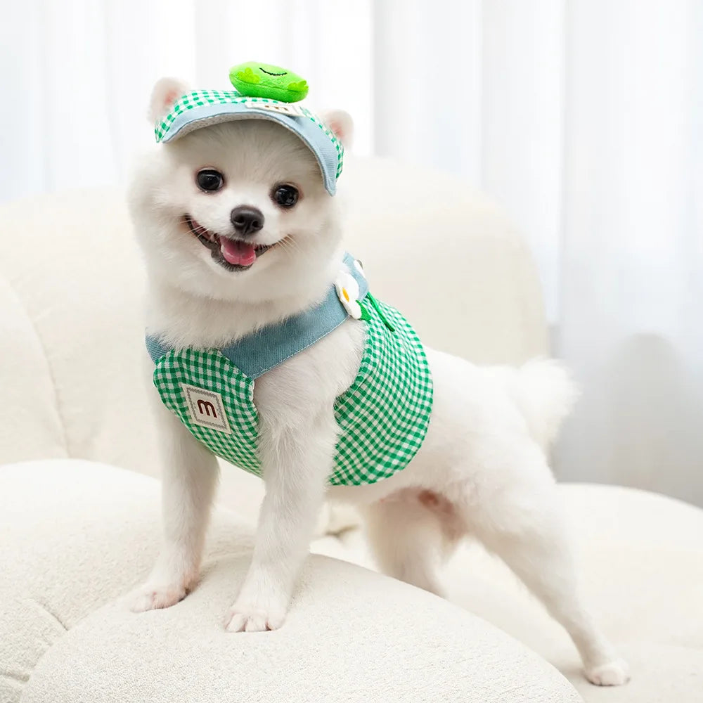 Breathable Pet Chest Harness And Traction Rope For Cats