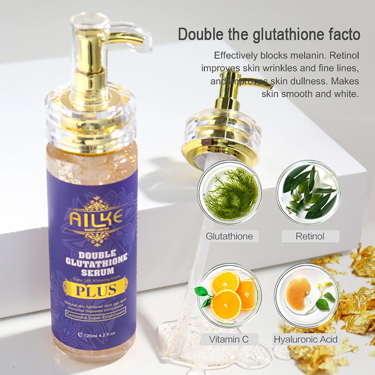 Ailke Glutathione Whitening Skin Care Set Targets Dark Spots