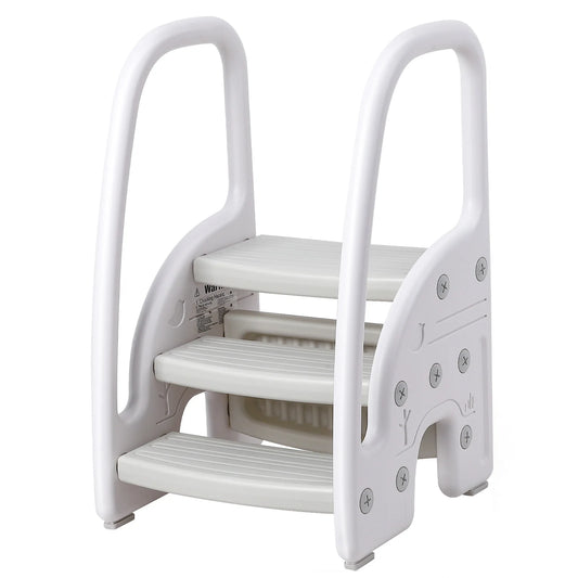 toddler step stool with secure handles