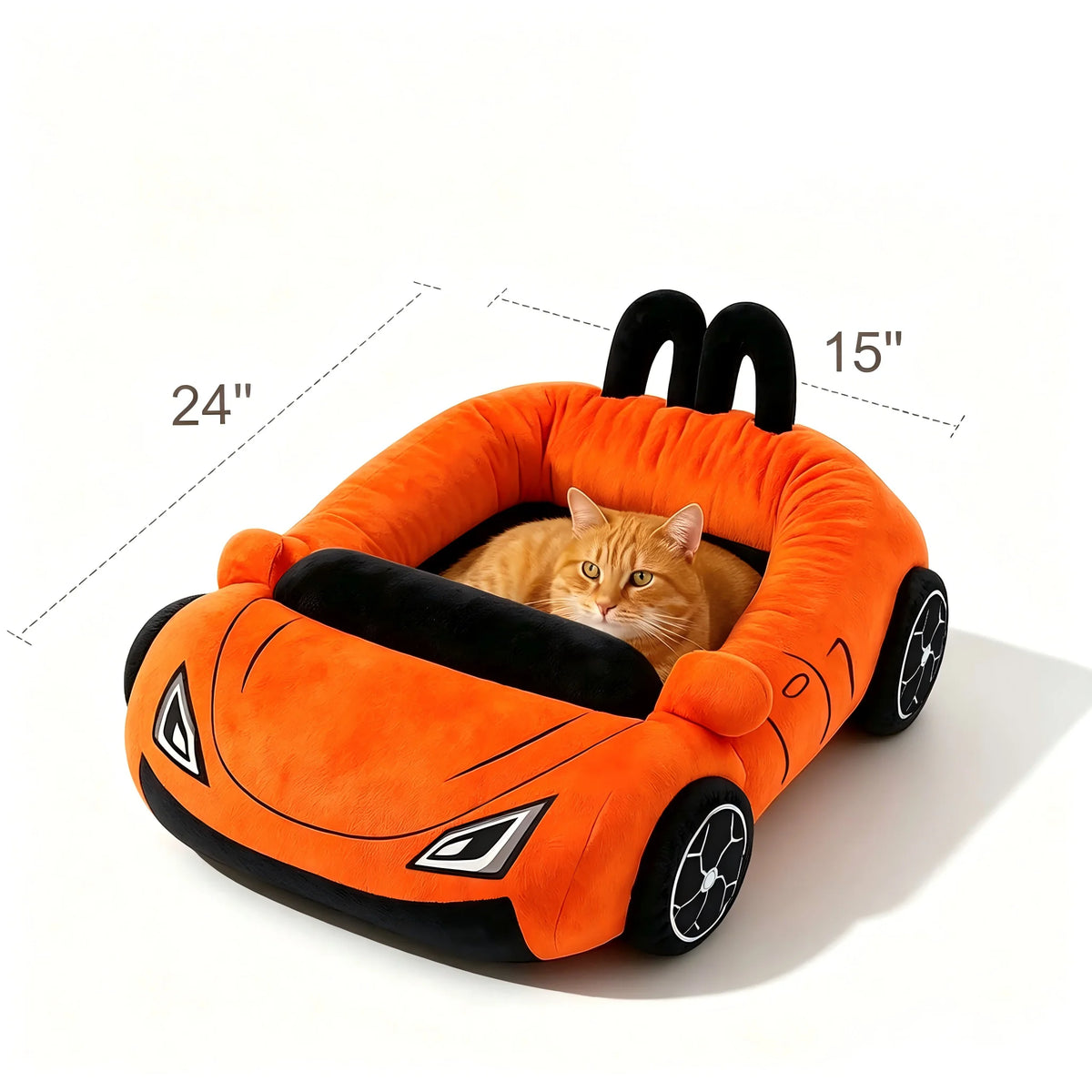 CWV Supercar Cat Bed Soft Coral Fleece Washable Pet Craddle`
