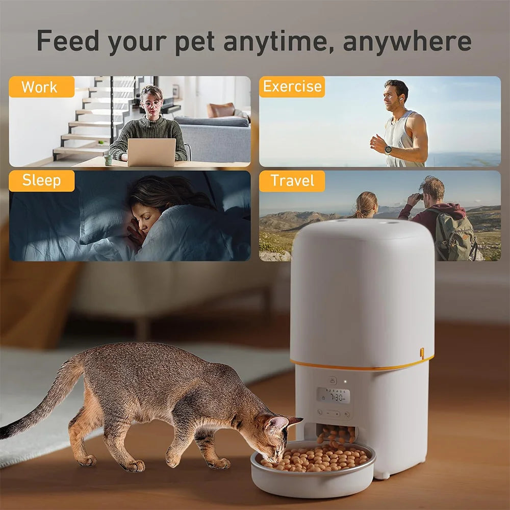 Nityers Automatic Cat Feeder With Voice Recorder And Timer