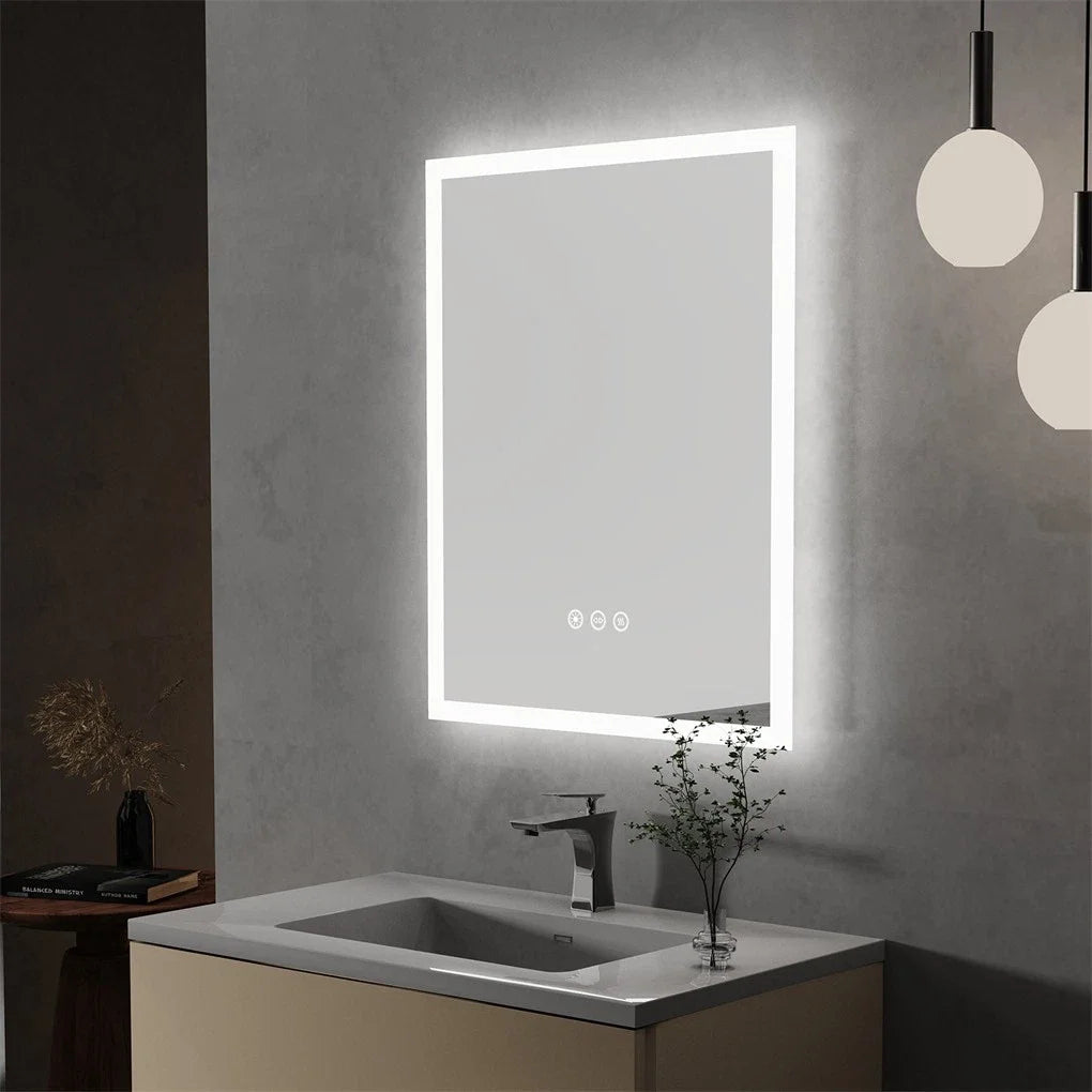 LUVODI Touch LED Bathroom Vanity Mirror With Dimming Defogger