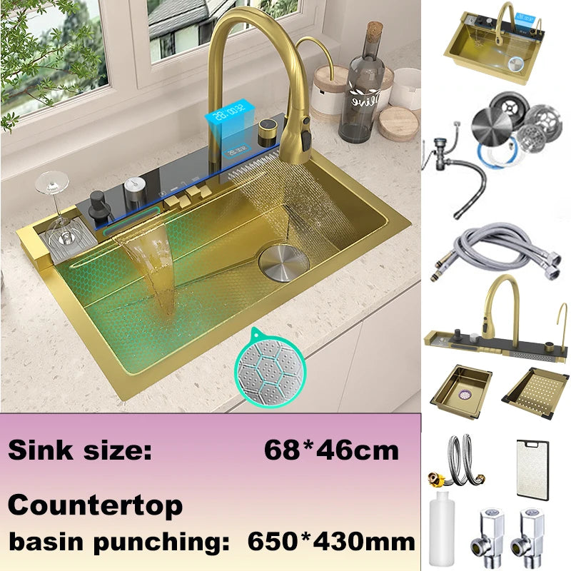 BusySink Modern Stainless Steel Multifunctional Kitchen Sink