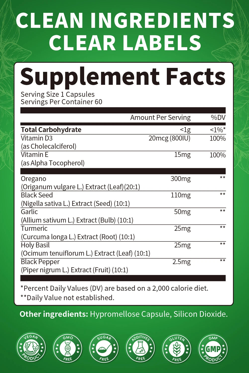 Beworths Oregano Oil Capsules With Garlic Turmeric Holy Basil Support