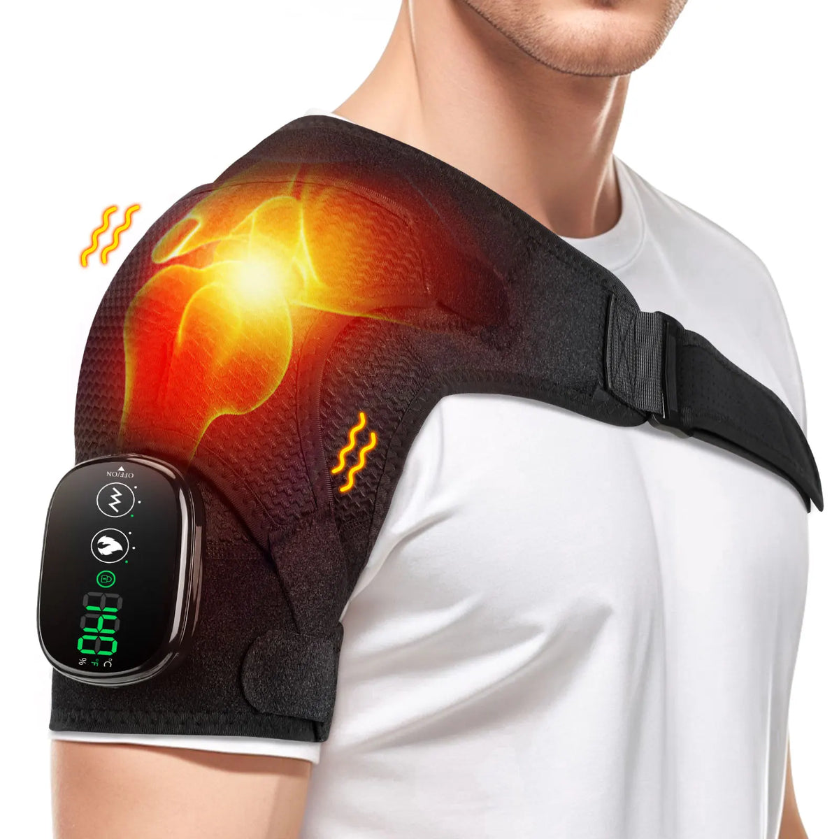 Hailicare Heated Shoulder Massage Machine With Vibration Therapy