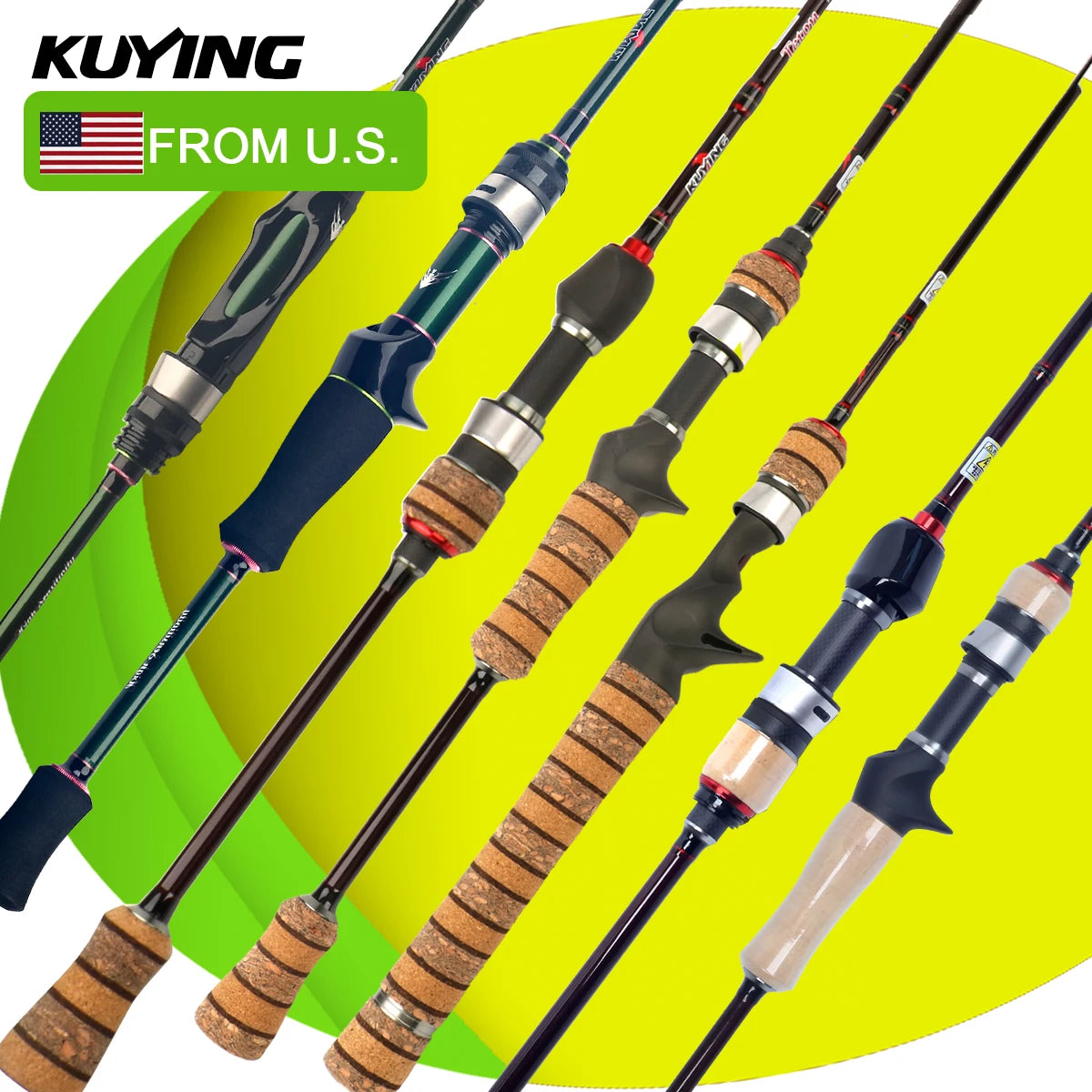 Kuying Teton Carbon Baitcasting Spinning Fishing Rod