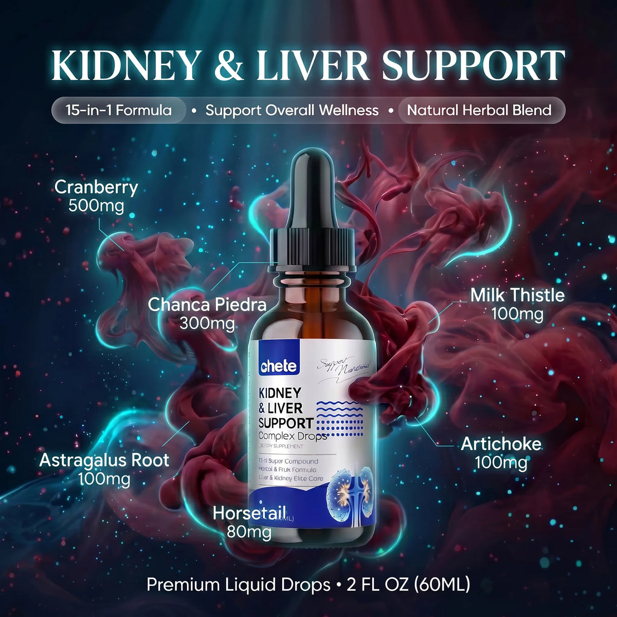 Ahete Kidney And Liver Support Complex Drops Supplement