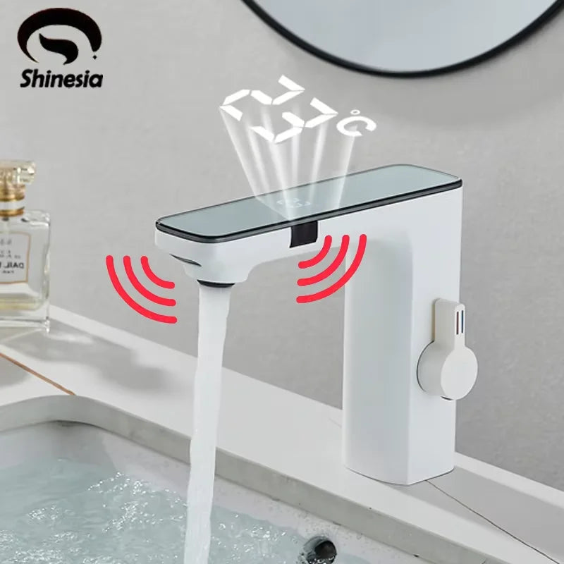 Shinesia Touch Sensor LED Temperature Bathroom Basin Faucet