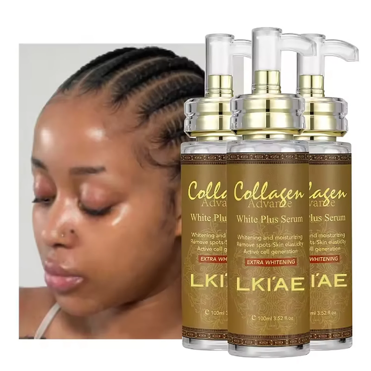 AILKE Skin Whitening Face And Body Serum With Organic Collagen
