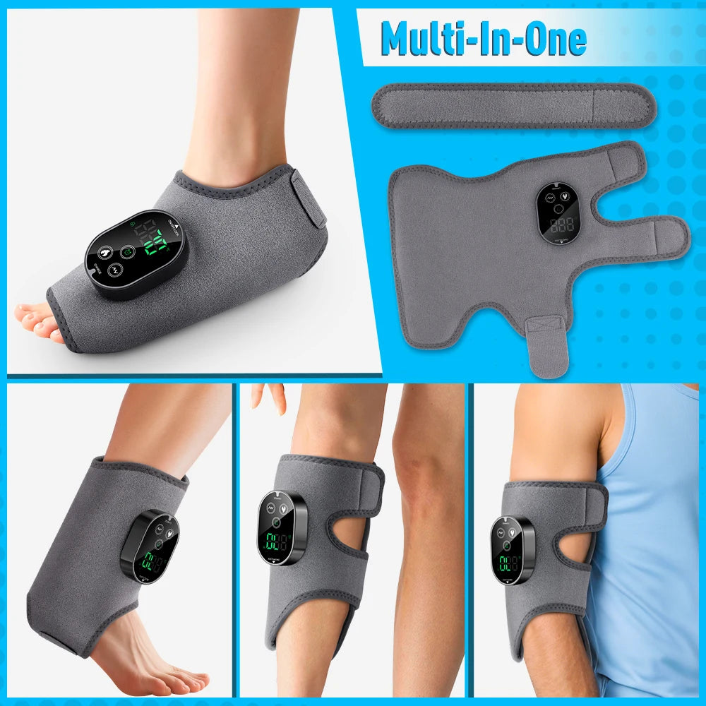 Hailicare Electric Foot And Ankle Massager Heating Vibration Support