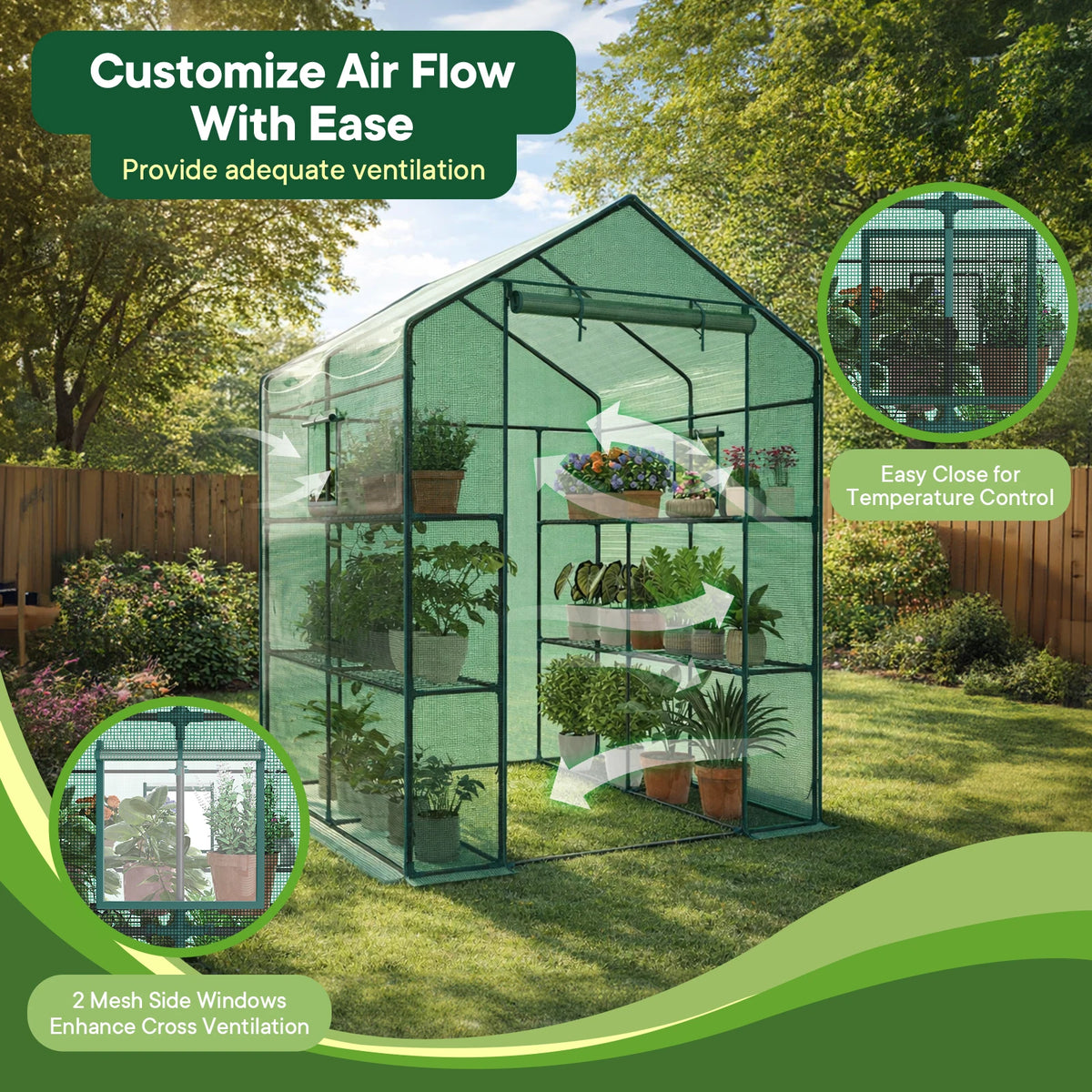 Heavy Duty Portable Greenhouse For Outdoor Garden Plants