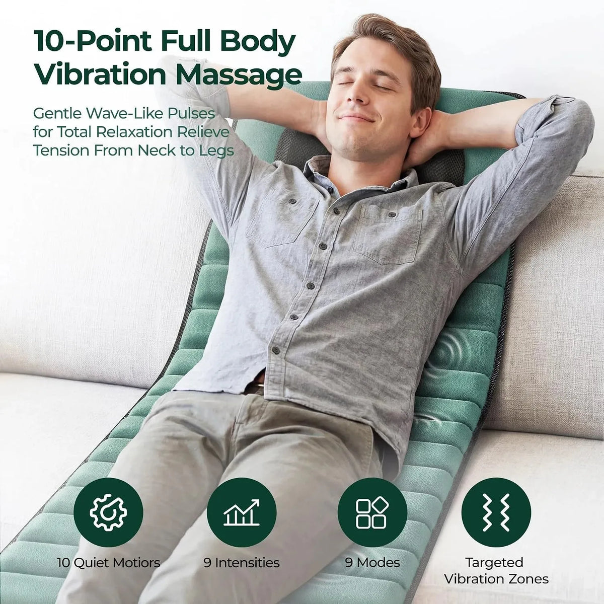 deep tissue vibration massage pad
