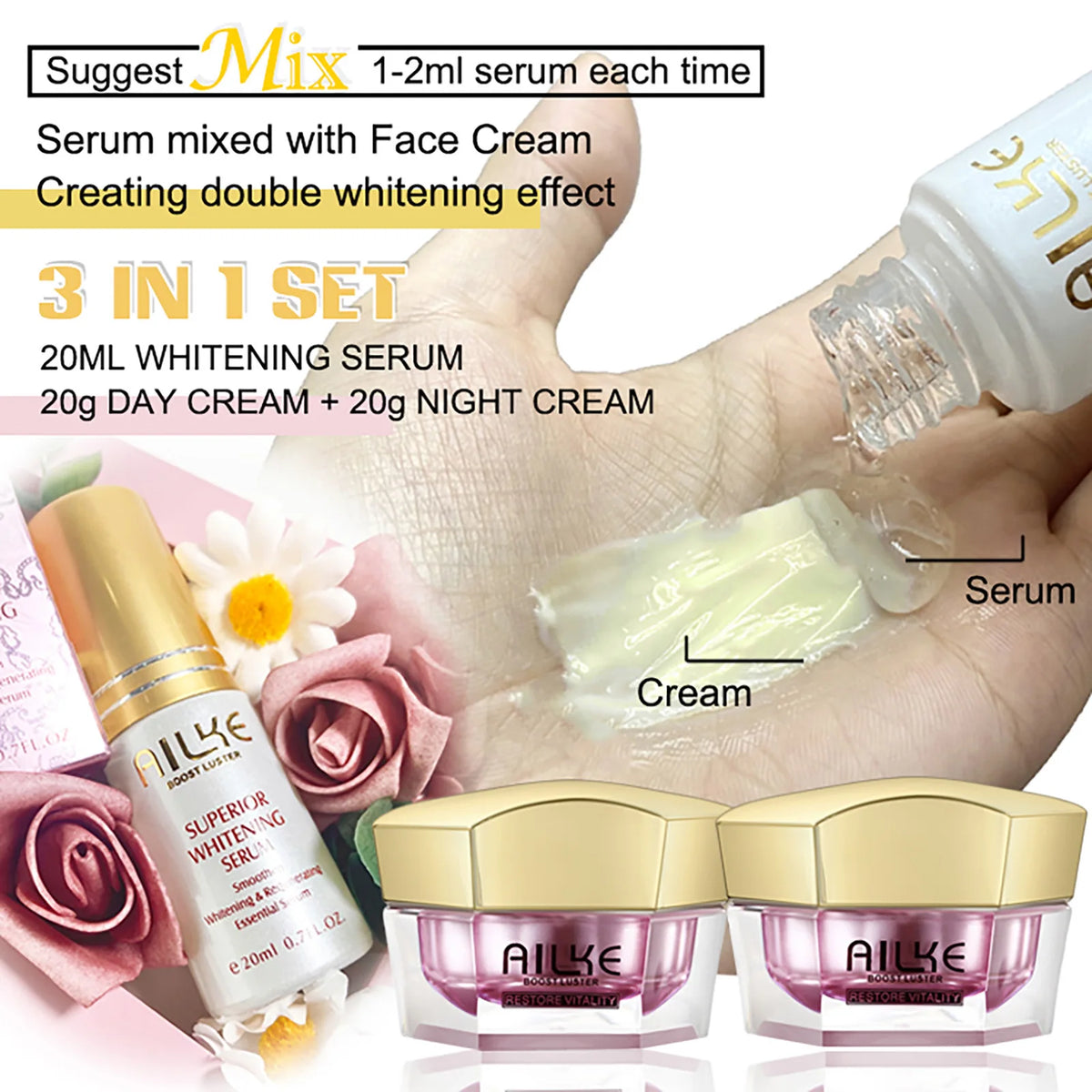 AILKE Anti Wrinkle Face Cream With Collagen And Hyaluronic Acid