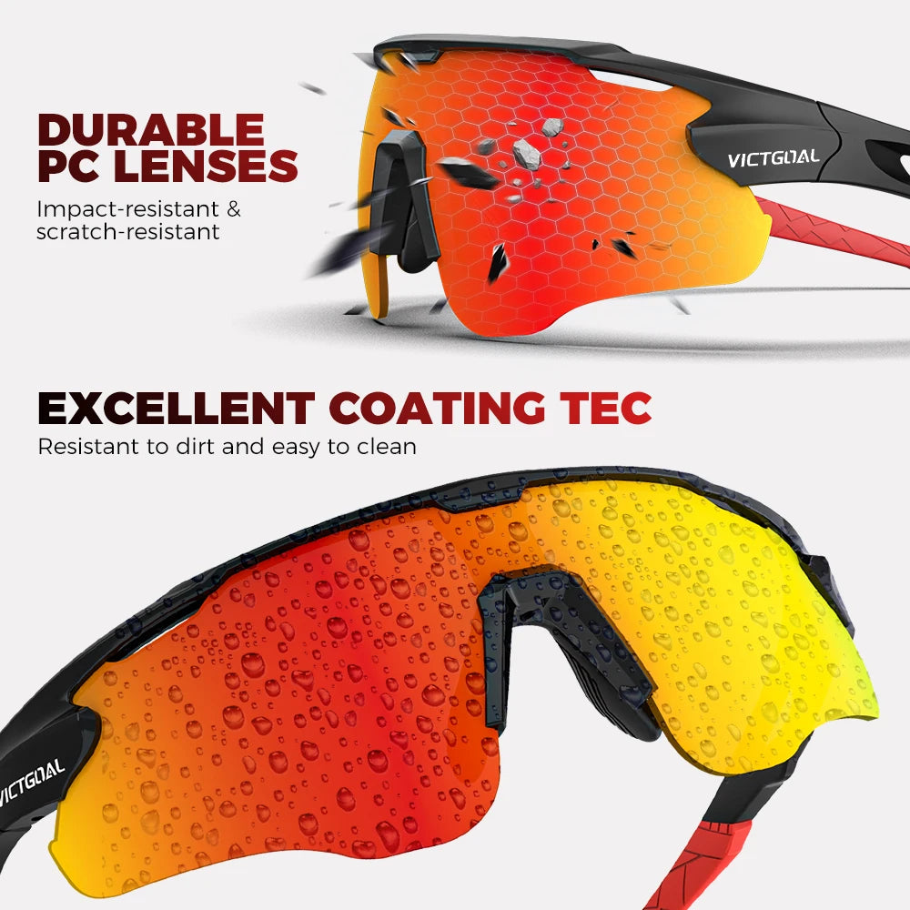 Victgoal Photochromic Cycling Sunglasses UV400 TR-90 Sports Protection Eyewear