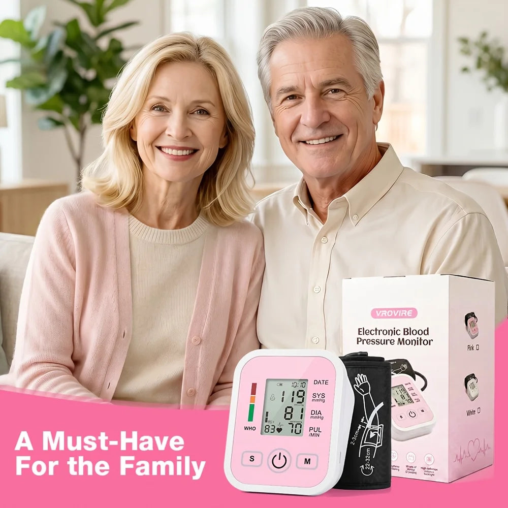 Automatic Upper Arm Blood Pressure Monitor With Voice Alert