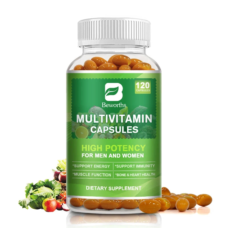 Beworths Multivitamin Capsules With Vitamins And Minerals For Immune Support