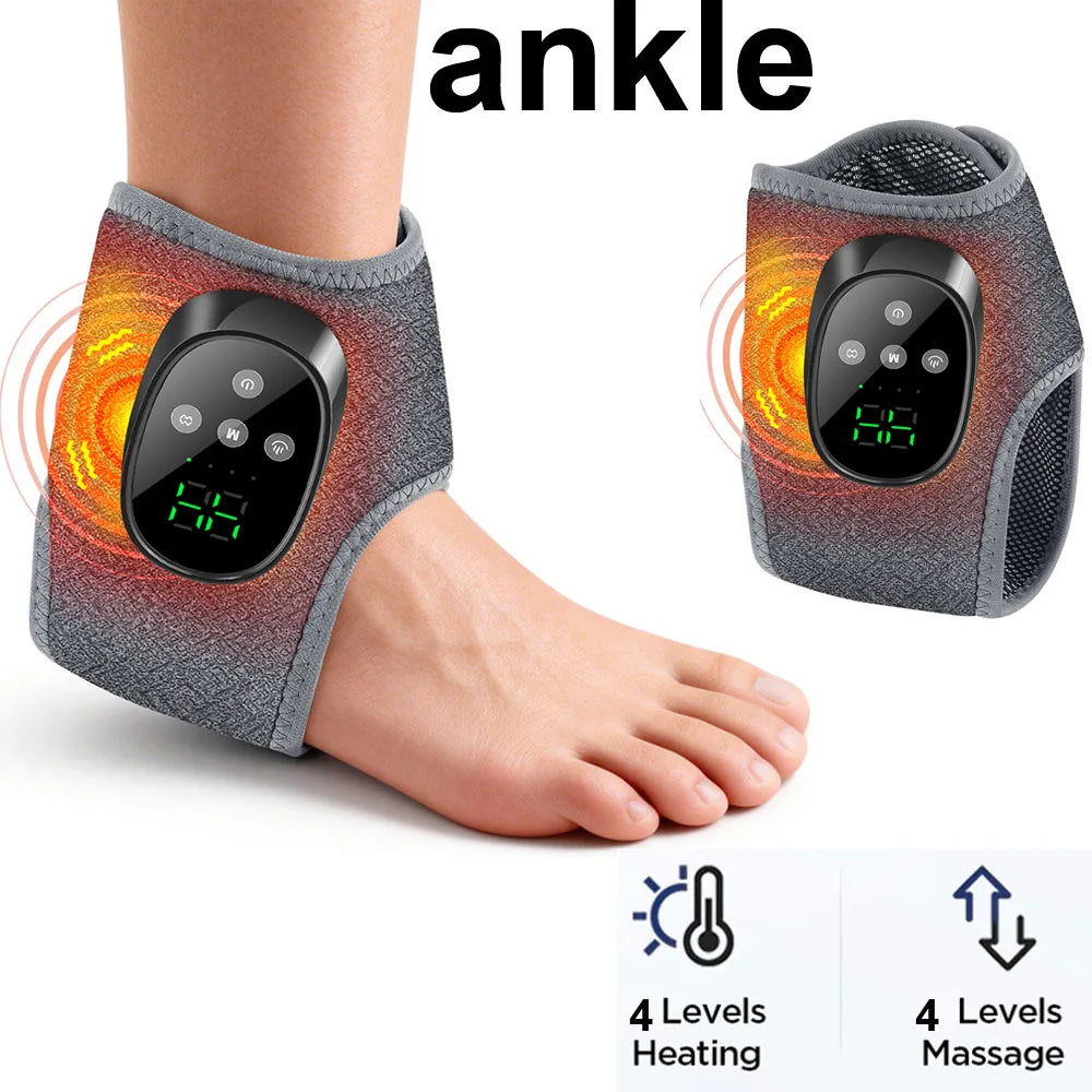Hailicare Wireless Heating Ankle Brace For Foot Pain And Massage