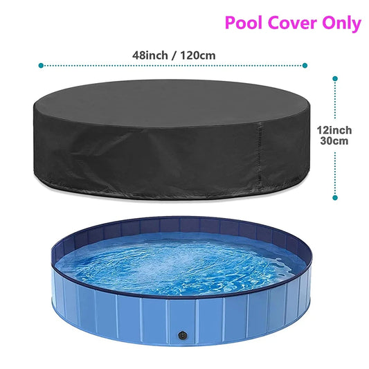 Foldable Waterproof Dog Swimming Pool With Metal Frame