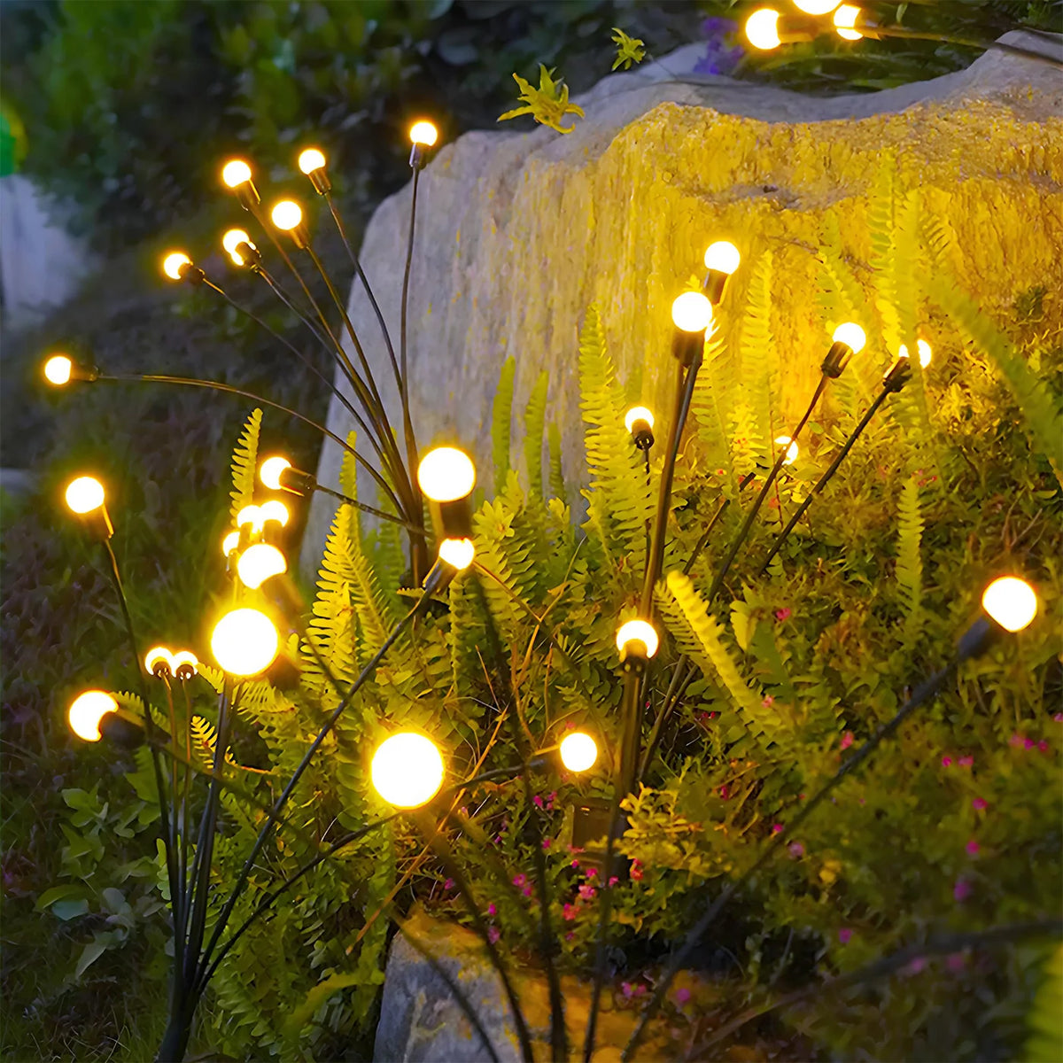 Solar LED Outdoor Garden Firefly Lights Decorative Landscape Fixtures