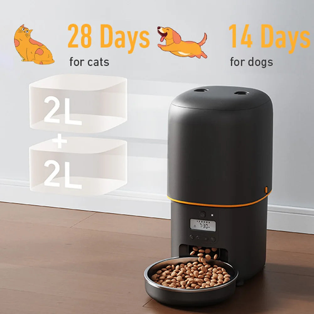 Nityers Automatic Cat Feeder With Voice Recorder And Timer