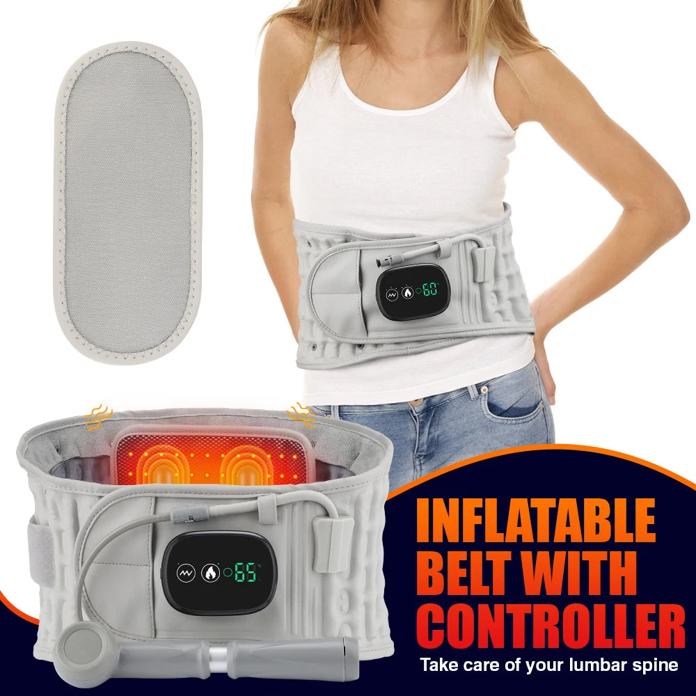 Hailicare Inflatable Heating Massage Belt For Waist Relaxation