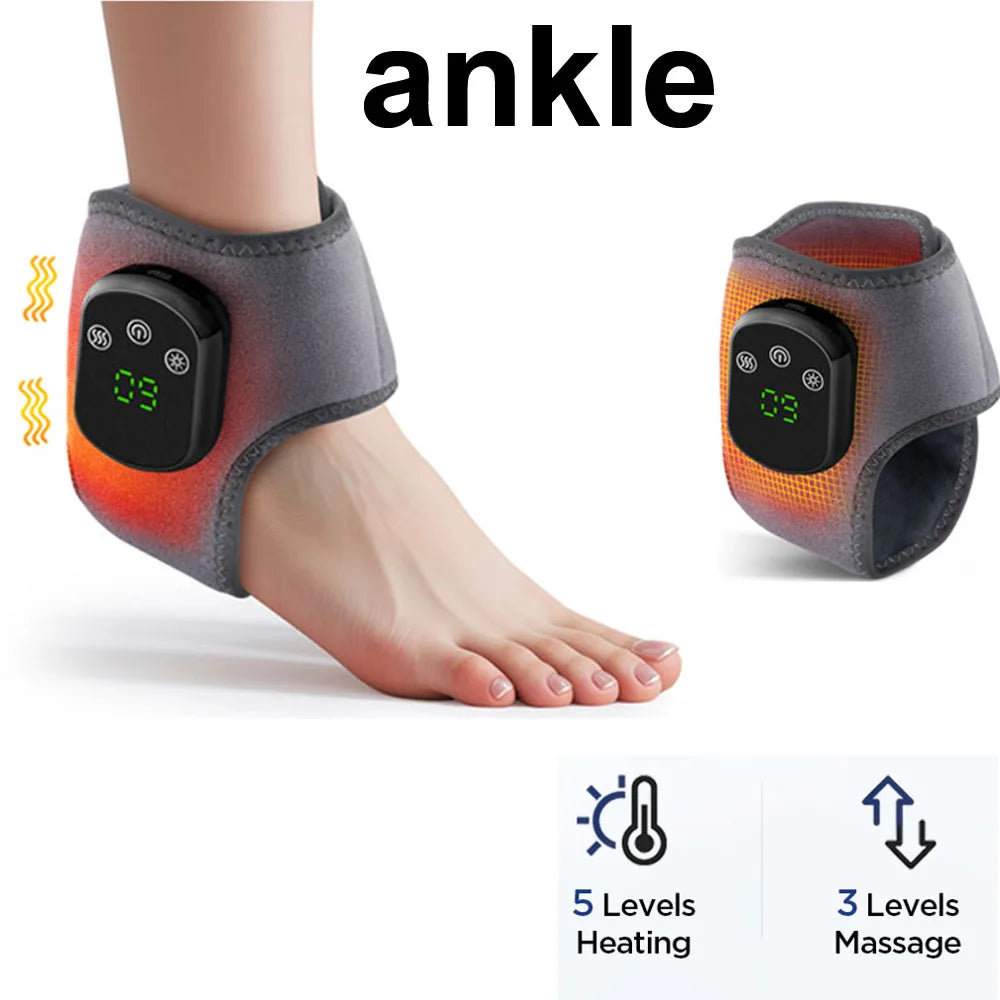 Hailicare Wireless Heating Ankle Brace For Foot Pain And Massage