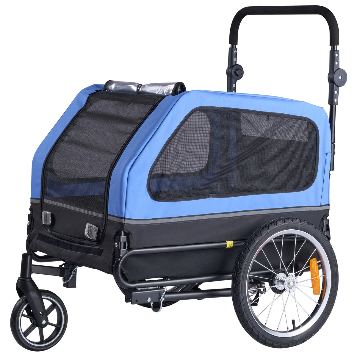 Double Function Dog Bike Trailer And Portable Pet Stroller