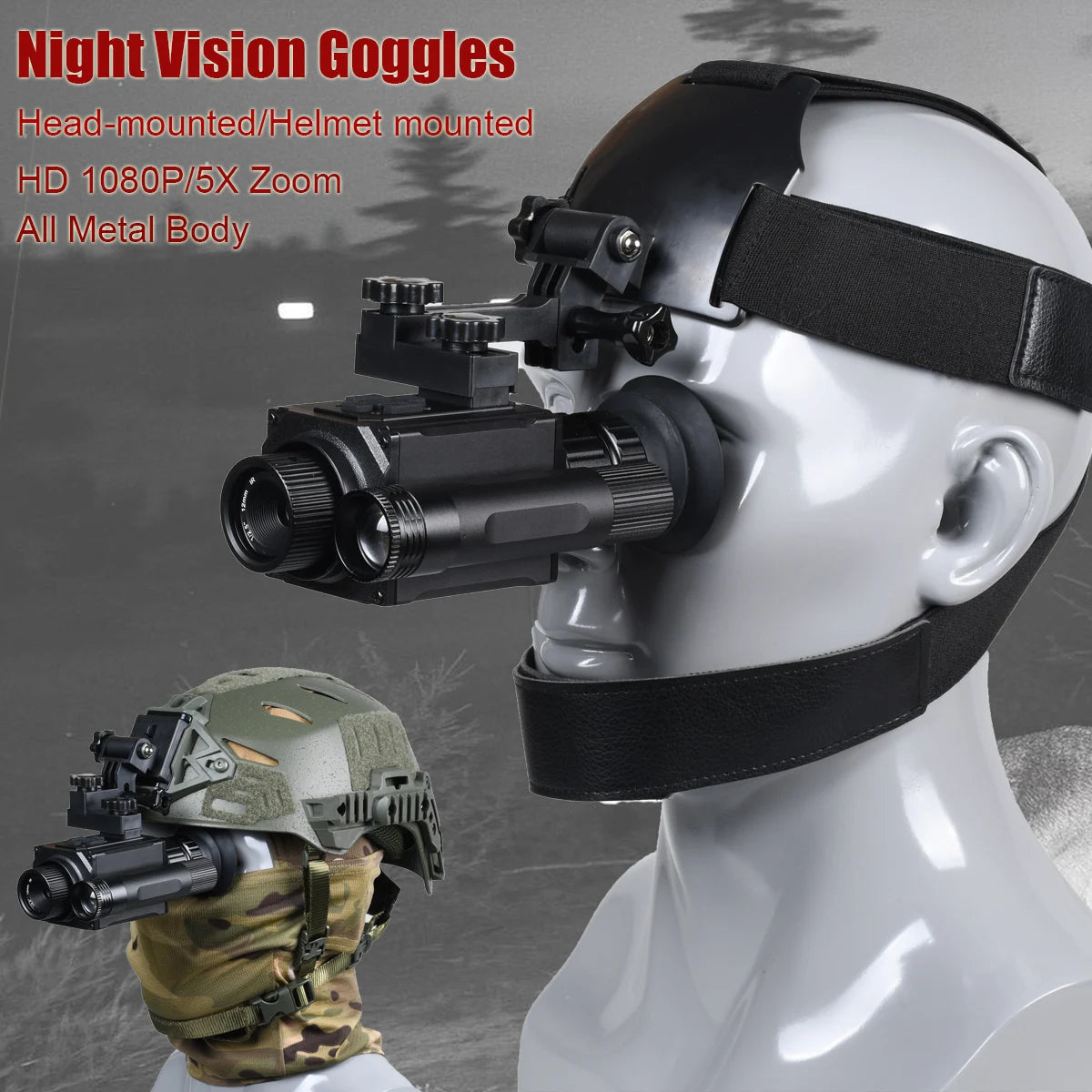 Megaorei HD Night Vision Monocular With 5X Zoom Camera