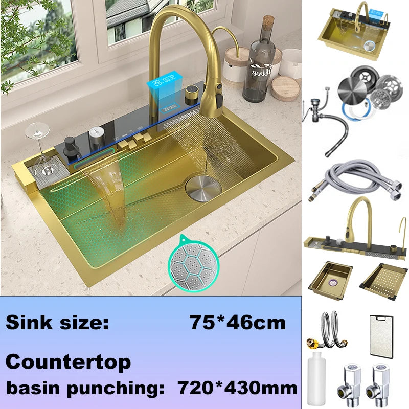 BusySink Modern Stainless Steel Multifunctional Kitchen Sink