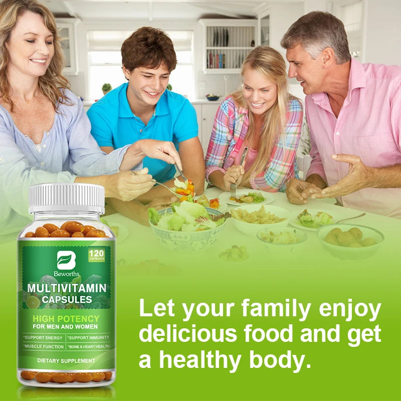 Beworths Multivitamin Capsules With Vitamins And Minerals For Immune Support