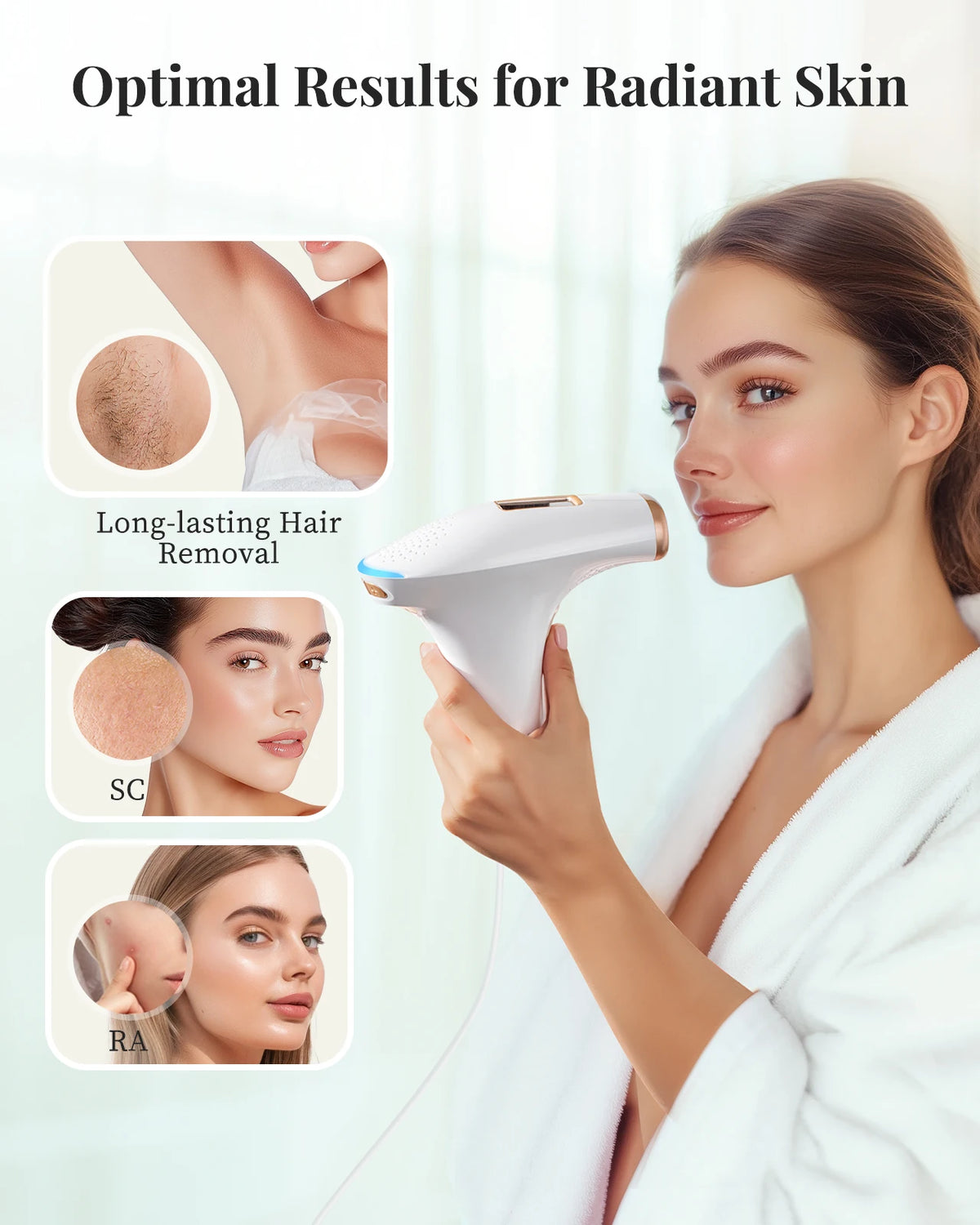 Lysmoski IPL Hair Removal Epilator Device For Full Body