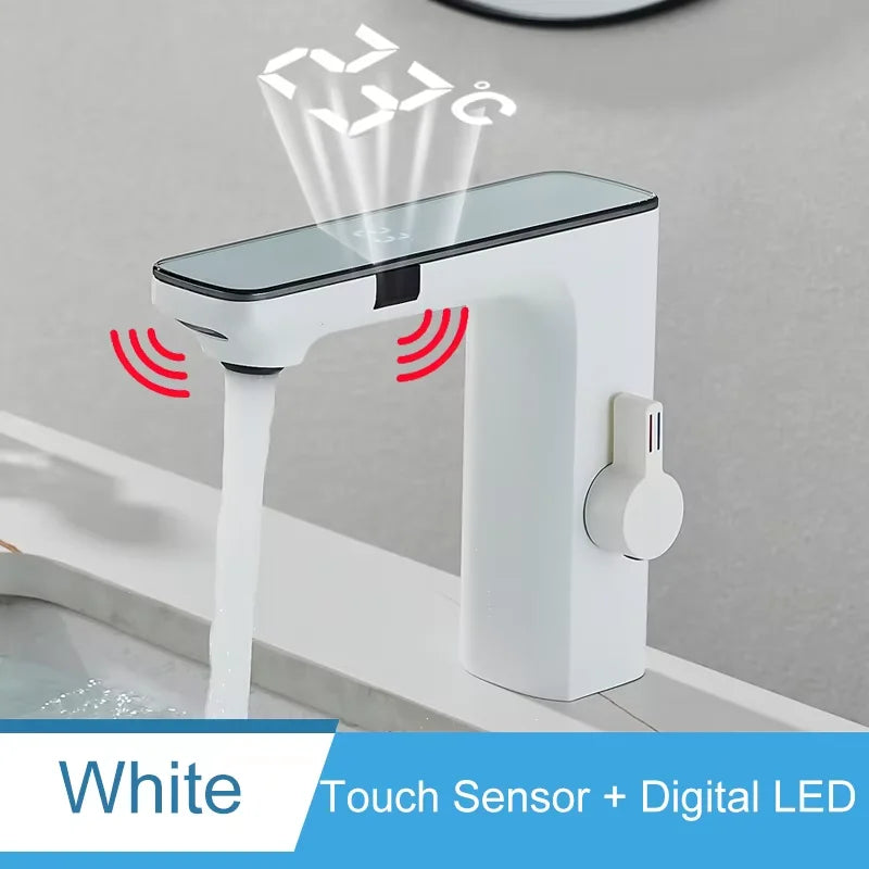 Shinesia Touch Sensor LED Temperature Bathroom Basin Faucet