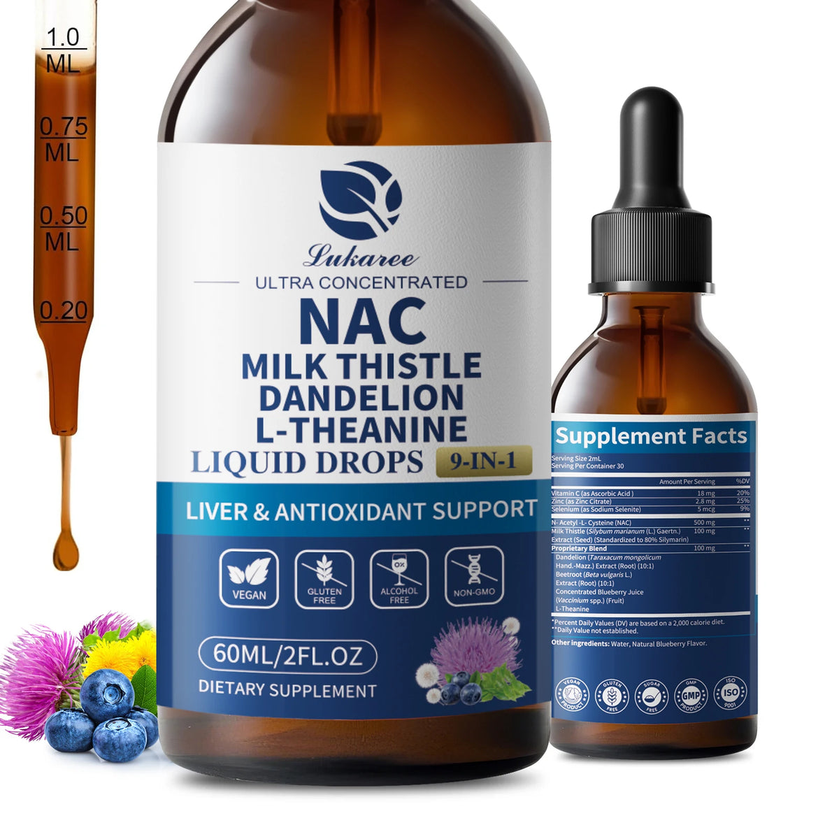 Beworths NAC Supplement With Milk Thistle And Selenium Antioxidant