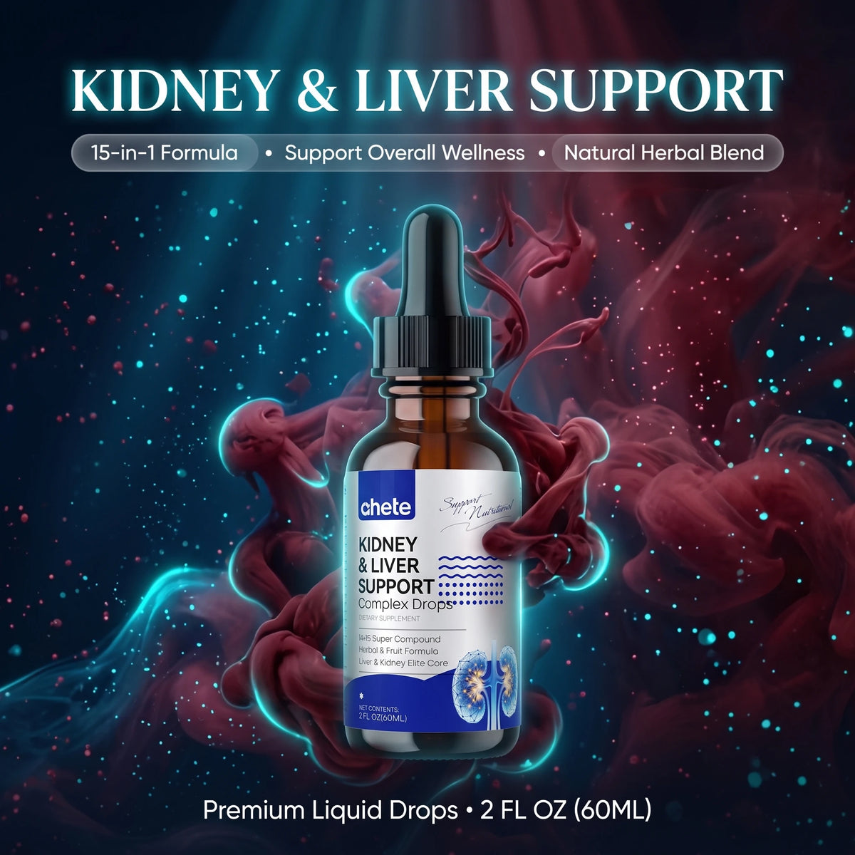 Ahete Kidney And Liver Support Complex Drops Supplement