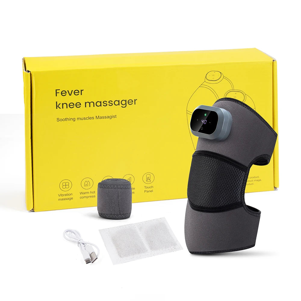 Foreverlily Heated Knee Massager With Vibration Hot Compress Brace